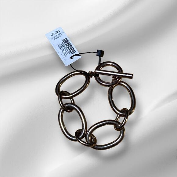 White House Black Market Jewelry - White House Black Market Heavy Link 7” Bracelet Bronze Tone NEW